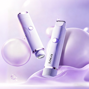 Depiladora Femenina de Uso Continuo de 300 mAh, Recortadora de Bikini Multifuncional de Doble Cabezal, Recargable por USB Tipo-C para el Hogar - Product Image 1