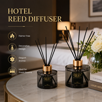 Diffuseurs de parfum de luxe en verre, ensemble de bouteilles, huiles aromatiques, emballage en gros, parfum pour chambre d'hôtel