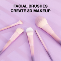 Pinceaux de maquillage de luxe Marque privée Pinceau de maquillage à revêtement mat Outils de kit cosmétique pour le visage Ombre à paupières Poudre Blush Highlight