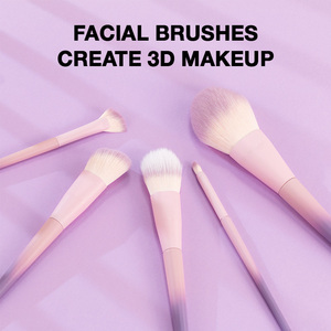 فرش مكياج فاخرة فرشاة مكياج بطلاء غير لامع بعلامة تجارية خاصة أدوات لمسحوق ظلال عيون الوجه وأحمر الخدود - Product Image 6