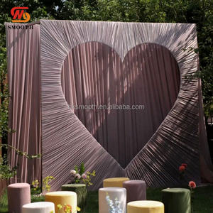 SMOOTH Arche décorative en métal blanc ondulé pour accessoires de mariage, avec draperie, chapiteau, chuppah, mandap et rideau de fond - Product Image 4