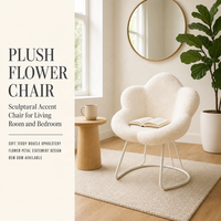Chaise de maquillage en forme de pétale de fleur, style Ins, pour petit appartement, luxe léger, décoration de salon de manucure, tabouret décoratif pour chambre à coucher, salle de maquillage