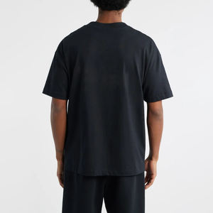 T-shirt pour homme surdimensionné à épaules tombantes, coupe ample, impression personnalisée de logo, t-shirt streetwear vierge pour homme - Product Image 2