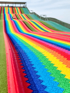 耐候户外游乐区激动人心的户外游戏PE材料彩虹滑梯适合全气候 - Product Image 2