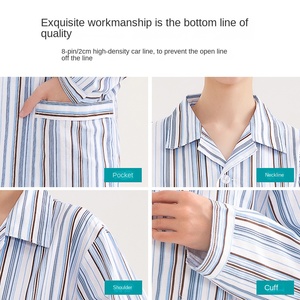 Ropa de Hospital para <span class=keywords><strong>Mujer</strong></span>, <span class=keywords><strong>Pijama</strong></span> de Algodón Puro con Tela Dobby, Manga Corta, Traje de Manga Larga, Modelo Holgado para Hospitalización - Product Image 5