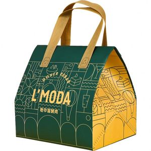 Sacs à lunch isothermes pliables en non-tissé imperméable à motifs de dessins animés pour la livraison de repas en restaurant - Product Image 1
