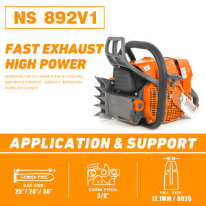 NEO-TEC NS892V 92cc Gas Chainsaw Fit for 25/30/36 Inch Bar Gasoline <strong>Power</strong> Chain <strong>Saws</strong> 5.2KW 7HP All Parts Compatible G660 MS660 - Product Image 2