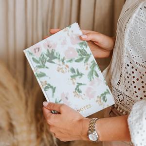 Quaderno con Copertina Rigida Personalizzata LABON, Formato A5, Diario Estetico con Fiori Selvatici, Regalo per Damigelle, Ricordo di <span class=keywords><strong>Matrimonio</strong></span>, Vendita all'Ingrosso - Product Image 1