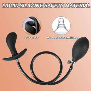 Nuevo Juguete Anal de Silicona Grande, Tapón Anal Inflable de Tamaño Ajustable, <span class=keywords><strong>Juguetes</strong></span> Sexuales para Hombres, Productos de Masaje, Masturbación - Product Image 2