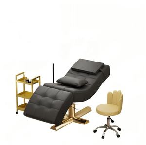 Fauteuil <span class=keywords><strong>de</strong></span> Soin Esthétique Haut <span class=keywords><strong>de</strong></span> Gamme pour Salon <span class=keywords><strong>de</strong></span> Beauté et Spa, <span class=keywords><strong>Table</strong></span> <span class=keywords><strong>de</strong></span> Cils, Mobilier avec Mécanisme <span class=keywords><strong>de</strong></span> Levage Électrique, <span class=keywords><strong>Massage</strong></span>, Cuir, Métal, pour Salon <span class=keywords><strong>de</strong></span> Vie - Product Image 1