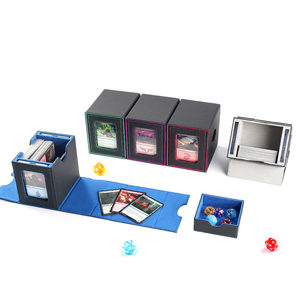 TCG卡套盒兼容MTG魔术聚会、指挥官和Yugioh卡，带窗户的卡储物盒 - Product Image 5