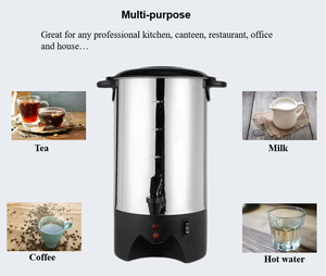Urna e distributore di caffè da 6 litri (100 tazze) in acciaio inossidabile – Macchina da caffè professionale per catering e uso - Product Image 4