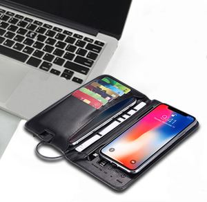Il più recente portafoglio intelligente portatile in pelle sintetica per gli uomini è dotato di interfaccia di uscita di tipo C e caricatore Wireless Power Bank - Product Image 6