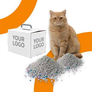 무료 샘플 고흡수성 냄새 제거 저먼지 저분진 부산화 벤토나이트 고양이 모래 - Product Image 1