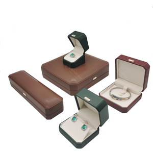 <b>Jewelry</b> Packaging Gift Box High Quality Square Custom Logo PU <b>Leather</b> <b>Jewelry</b> Box - Product Image 5