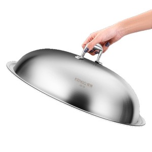 Couvercle de wok en acier inoxydable Clang 316, 28, 30, 32, 36, 40 cm, à arche haute, polyvalent, durable, pour ustensiles de cuisine - Product Image 1