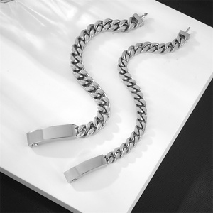 2024 New Design Wholesale <b>Men</b> Custom Mirror Polish 316L Stainless Steel Cuban <b>Bracelet</b> <b>for</b> <b>Men</b> - Product Image 5