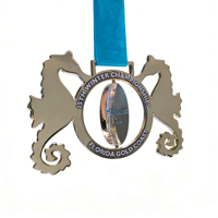 Medalla Deportiva de Aleación de Zinc con Logotipo Personalizado, Medalla de Premio de Esmalte Irregular de Doble Cara para Juegos de Invierno y Carreras de Esquí