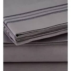 Parure de lit 10 pièces en microfibre, 2000 fils, taille King, design uni, antibactérienne, pour la maison - Product Image 4