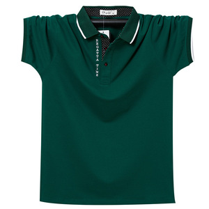 Camiseta de Golf de Algodón para Hombre al por Mayor, con Impresión Digital Personalizada en el Logotipo Frontal, Manga Corta, Transpirable, Diseño Sólido y Elegante - Product Image 2