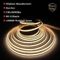 Bande lumineuse LED 12V 24V COB 320/480/528 LED, flexible, éclairage doux, CRI80/90RA, sans scintillement, pour chambres, éclairage d'ambiance