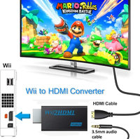Convertisseur Wii2 avec mise à l'échelle HD 1080p, prix de gros pour les détaillants et les revendeurs de jeux