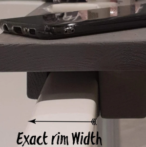 Bandeja de baño de madera rústica de nuevo diseño, estante de mesa de un lado con un accesorio de borde, estante lateral <span class=keywords><strong>para</strong></span> bañera <span class=keywords><strong>para</strong></span> uso en el baño - Product Image 5