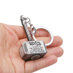 Portachiavi Rotante del Martello di <span class=keywords><strong>Thor</strong></span> dal Film Endgame, Accessorio in Metallo per Uomini, Auto, Donne, Borse e Giocattoli per Bambini - Product Image 4