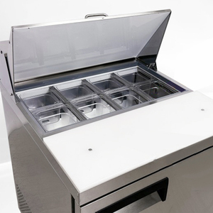 Refrigerador Ventilado para Preparación de Alimentos, Mostrador Refrigerado para Ensaladas/Sándwiches/Pizzas, Mesa de Preparación con Cubierta - Product Image 6