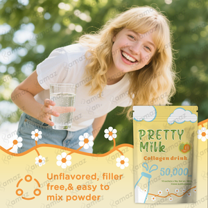 Pó de Bebida de Glutationa e Colágeno Amaz, Leite de Beleza para Clareamento da Pele, Antienvelhecimento, Complexão Radiante, Suplemento de Beleza OEM ODM - Product Image 3