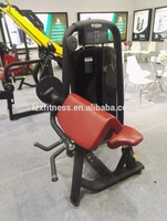 Máquina de curl de bíceps sentado con carga de placas LZX Fitness, la más popular para gimnasios comerciales, modelo Three Horns Arm
