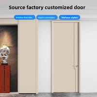 Portes intérieures insonorisées en bois massif, finition personnalisée, style minimaliste, pour salle de piano, salle de batterie, chambre à coucher, salle de bain, salon