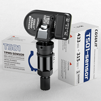 CGSULIT 98% Couverture du véhicule TS01 2in1 Capteur TPMS90 315mhz + 433mhz Capteur de pression des pneus programmable universel
