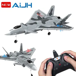 AiJH遥控飞机智能陀螺仪自动稳定轻型战斗机飞机玩具陆地和空中飞行模式遥控滑翔机