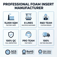 Insert rembourré personnalisé en mousse floquée polyuréthane/EPE/EVA, imperméable et écologique, pour coffret cadeau de parfum, cosmétique de luxe en velours