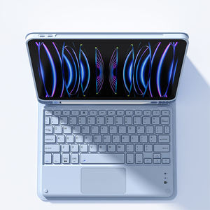 Kenke Thông Minh Từ Bìa Phổ Không Dây 10.5 ''Bàn Phím Di Động Touchpad Có Thể Tháo Rời Da Trường Hợp Cho <span class=keywords><strong>iPad</strong></span> 10 10.9 Inch - Product Image 1