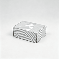 Petites boîtes d'expédition personnalisées en carton ondulé noir recyclable pour chaussures et vêtements, emballage personnalisé