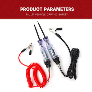 Car Circuit test Pen Car Battery 6V-12V-24V Spring test Pen Length 2.8m <strong>DC</strong> Transparent test Pen - Product Image 4