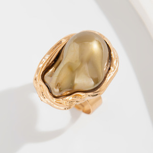 Anelli Grandi Vintage Placcati <span class=keywords><strong>Oro</strong></span> Rosa, Grigio, <span class=keywords><strong>Argento</strong></span> <span class=keywords><strong>e</strong></span> <span class=keywords><strong>Oro</strong></span>, Colorati <span class=keywords><strong>e</strong></span> Irregolari in Stile Barocco per Donne - Product Image 5