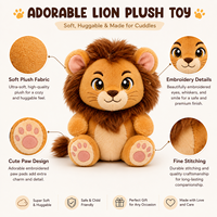 Peluche de Animales de Dibujos Animados con Certificación CE y ASTM, Juguete de Peluche Largo con Relleno de Algodón Suave, Muñeco de Peluche Personalizado con Diseño a Medida