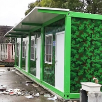 Maison conteneur moderne et contemporaine de 20 pieds, en kit, durable et légère, installation facile pour hôtels, bureaux, hôpitaux