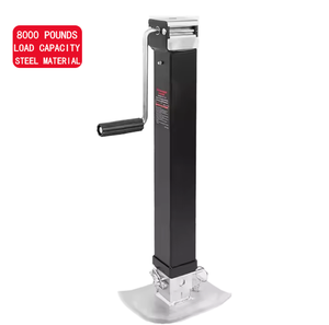 Gato <span class=keywords><strong>de</strong></span> Remolque <span class=keywords><strong>de</strong></span> 8000 lb y 15 Pulgadas, Gato <span class=keywords><strong>de</strong></span> Lengüeta <span class=keywords><strong>de</strong></span> Remolque Cuadrado <span class=keywords><strong>de</strong></span> Alta Resistencia Soldado, con Pata Ajustable para Levantar Remolques y Autocaravanas - Product Image 1