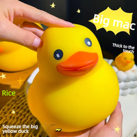 Jumbo Squishy Grand Canard TPR Doux Anti-stress Jouet de Décompression Canard Jaune Squishy
