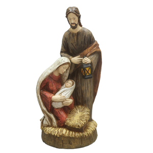 Artesanía de resina católica hecha a medida, conjunto de Natividad, Sagrada Familia, decoración navideña interior con figuras religiosas - Product Image 3