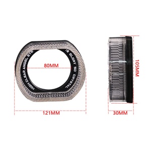 Sanvi Other Auto Light Accessories 3 Inch I8 White O-shape Style Yellow <b>Led</b> Angel Ring Eyes for <b>Led</b> <b>Projector</b> Lens - Product Image 6