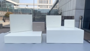 無料サンプル カスタムロゴ 低価格 少量注文 MOQ 100個  硬質ホワイトリサイクル段ボール ホワイト高級マグネットギフトボックス - Product Image 5