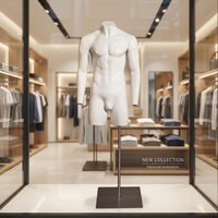Mannequin de photographie GH19, mannequin masculin multi-sections amovible pour séances photo professionnelles de vêtements