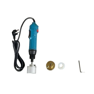 Petite machine électrique manuelle de capsulage de bouteilles, ferme-bouteilles portatif pour bouteilles en plastique, machines à ouvrir les bouchons à vis, état neuf, verre - Product Image 1