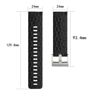 Bracelet de rechange à boucle officielle en acier inoxydable de couleur Pure pour <span class=keywords><strong>Suunto</strong></span> <span class=keywords><strong>Spartan</strong></span> <span class=keywords><strong>Sport</strong></span> poignet <span class=keywords><strong>HR</strong></span> Baro bracelet de montre en Silicone - Product Image 2