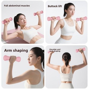 Haltères en néoprène colorés pour femmes et adolescentes - Entraînement des bras et du corps, ensemble de deux haltères pour la remise en forme à domicile - Product Image 5